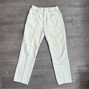 Vintage 80s Banana Republic Australian Jeans White Straight Leg Denim Size 12